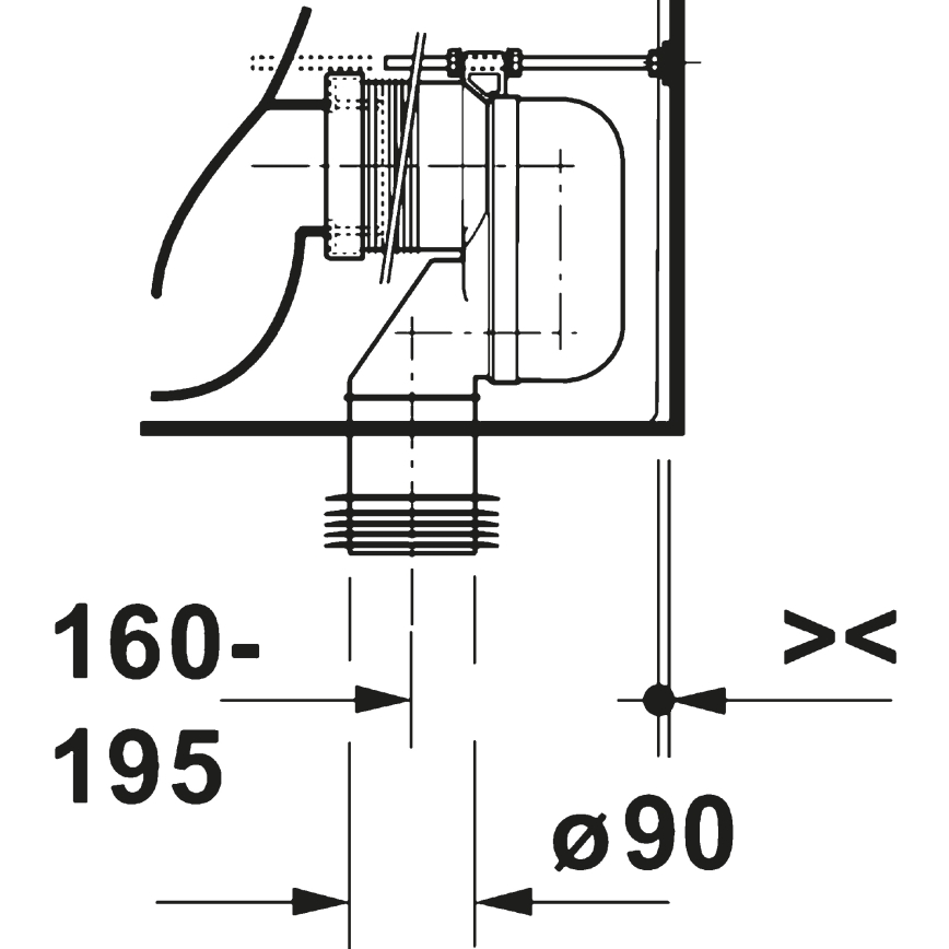 Duravit 20600900002 - D-CODE WC-kombination, keramik, blank vit