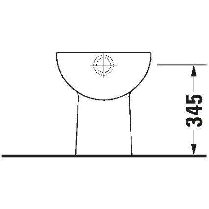 Duravit 21100100002 - Golvstående WC D-CODE, keramik/blank vit