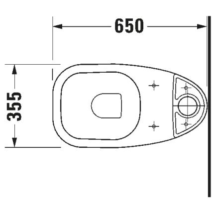 Duravit 21110100002 – D-CODE kompakttoalett i keramik, högblank vit