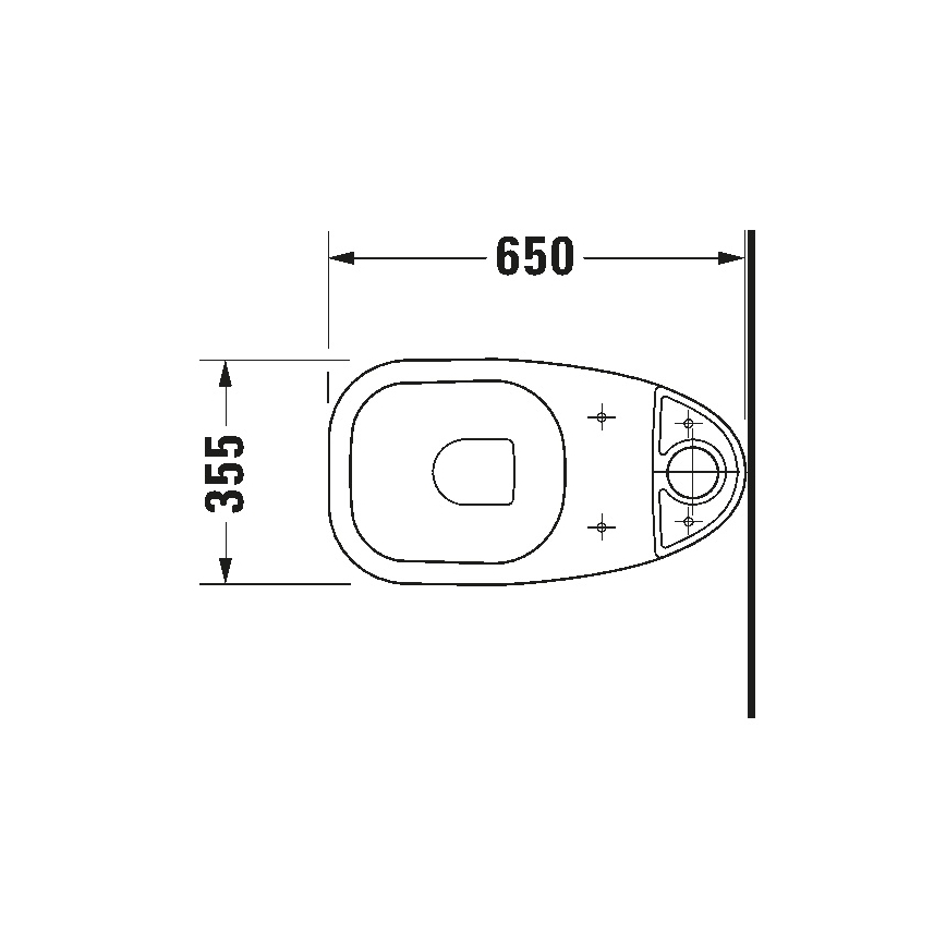 Duravit 21110100002 – D-CODE kompakttoalett i keramik, högblank vit