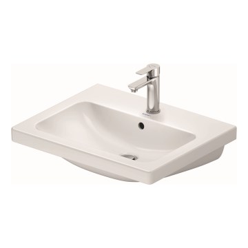 Duravit 23996000002 - Vägghängt tvättställ D-CODE 60x48 cm, keramik/blank vit