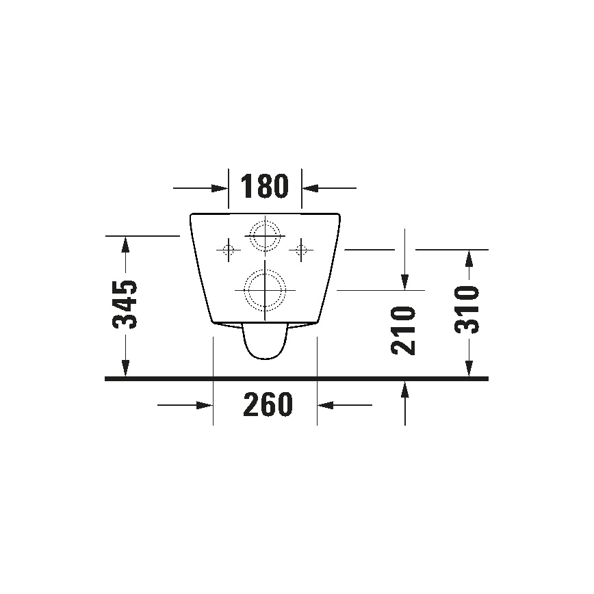 Duravit 49030900B2 - Vägghängd WC-stol med D-CODE-sits, keramik i högblank vit