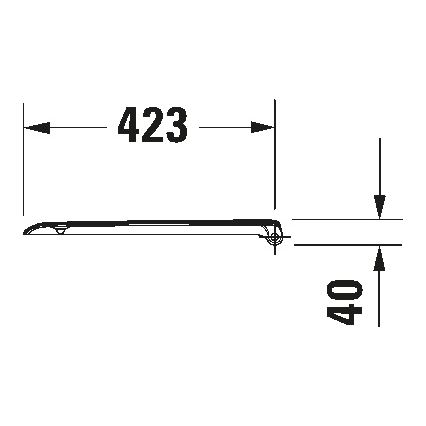 Duravit 67390099 - Toalettsits SoftClose D-CODE 35x43,8 cm vit