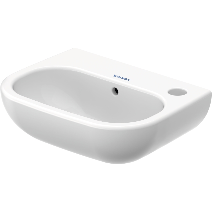 Duravit 7053600082 - Väggmonterat tvättställ D-CODE 36x27 cm keramik/blankvit