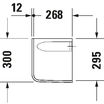 Duravit 8571800002 - Sifonskydd D-CODE 30x26,8 cm keramik/blank vit