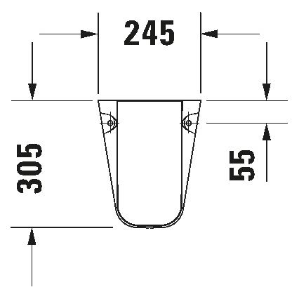 Duravit 8571800002 - Sifonskydd D-CODE 30x26,8 cm keramik/blank vit