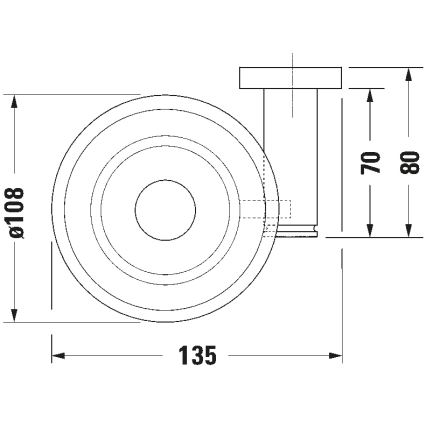 Duravit 99174600 - Väggmonterad tvålhållare D-CODE vänster matt svart