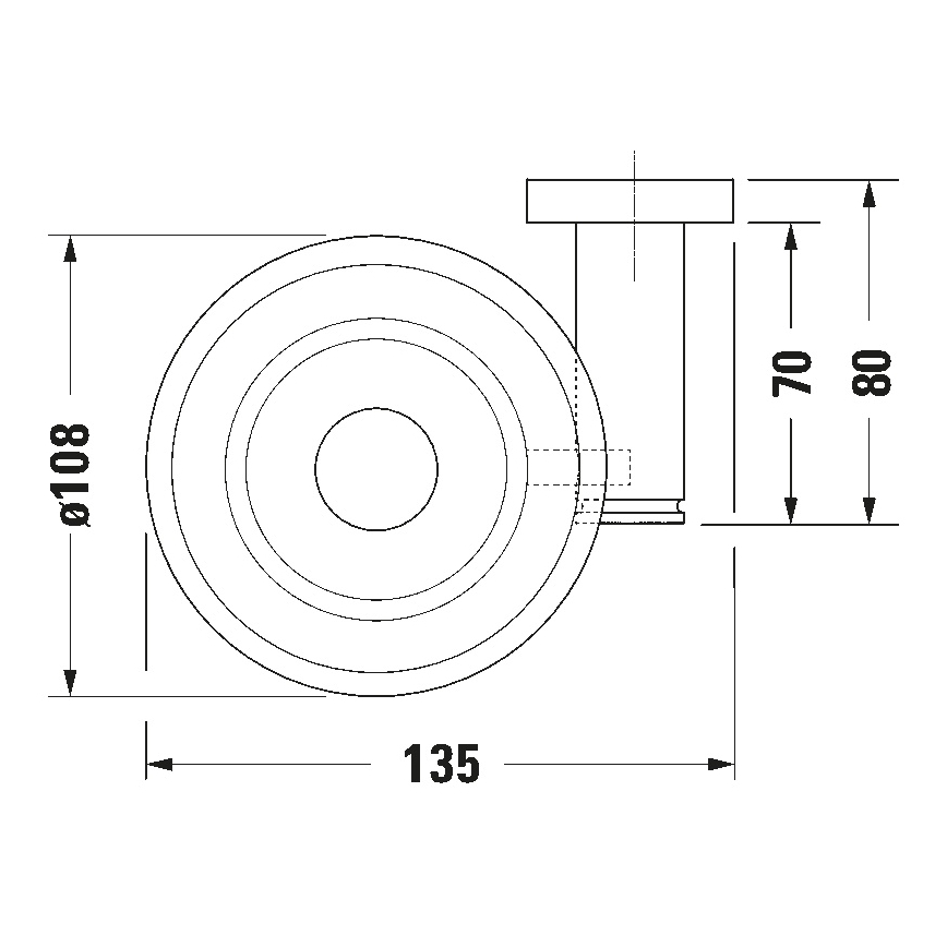 Duravit 99174600 - Väggmonterad tvålhållare D-CODE vänster matt svart