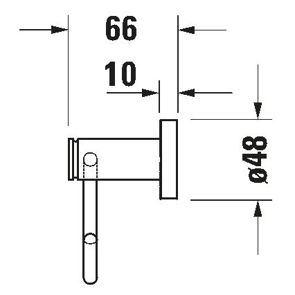 Duravit 99261000 - Toalettpappershållare D-CODE blank krom