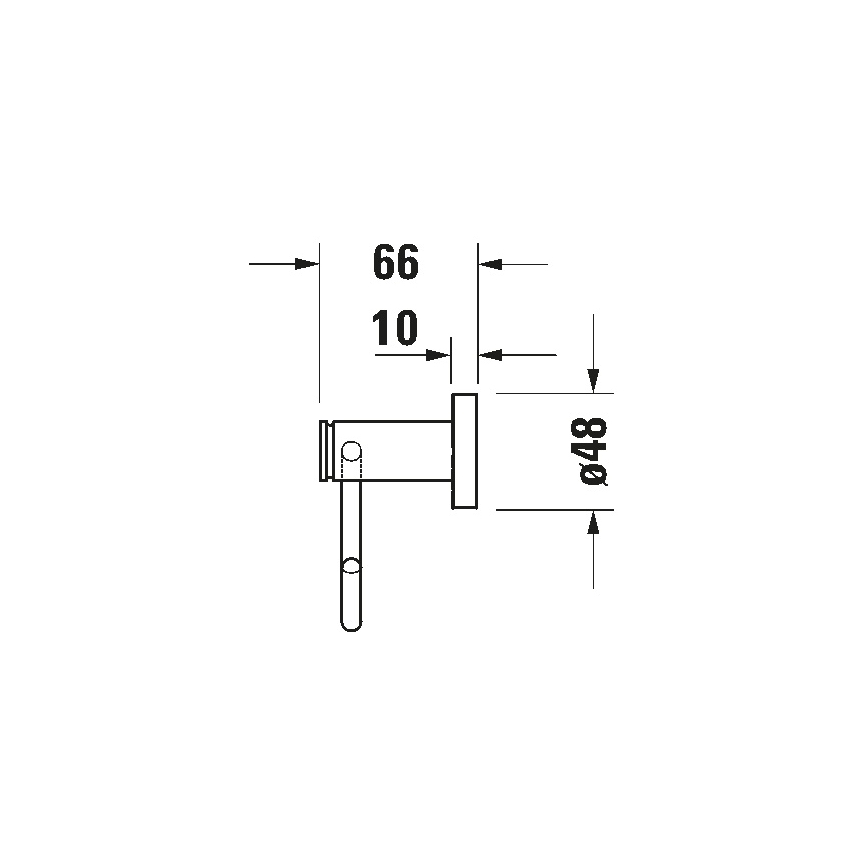 Duravit 99261000 - Toalettpappershållare D-CODE blank krom