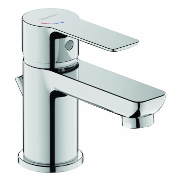 Duravit DC1013001010 - Tvättställsblandare med trycköppnad bottenventil D-CODE, polerad krom