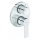 Duravit DC5210008010 - D-CODE duschblandare för infälld montering, blank krom