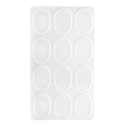 Duschdraperi TORO EASY 178x199 cm vit/gul