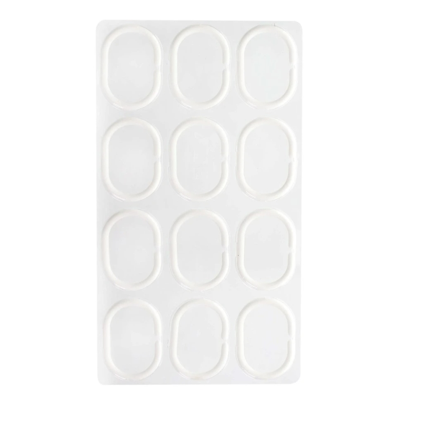 Duschdraperi TORO EASY 178x199 cm vit/svart