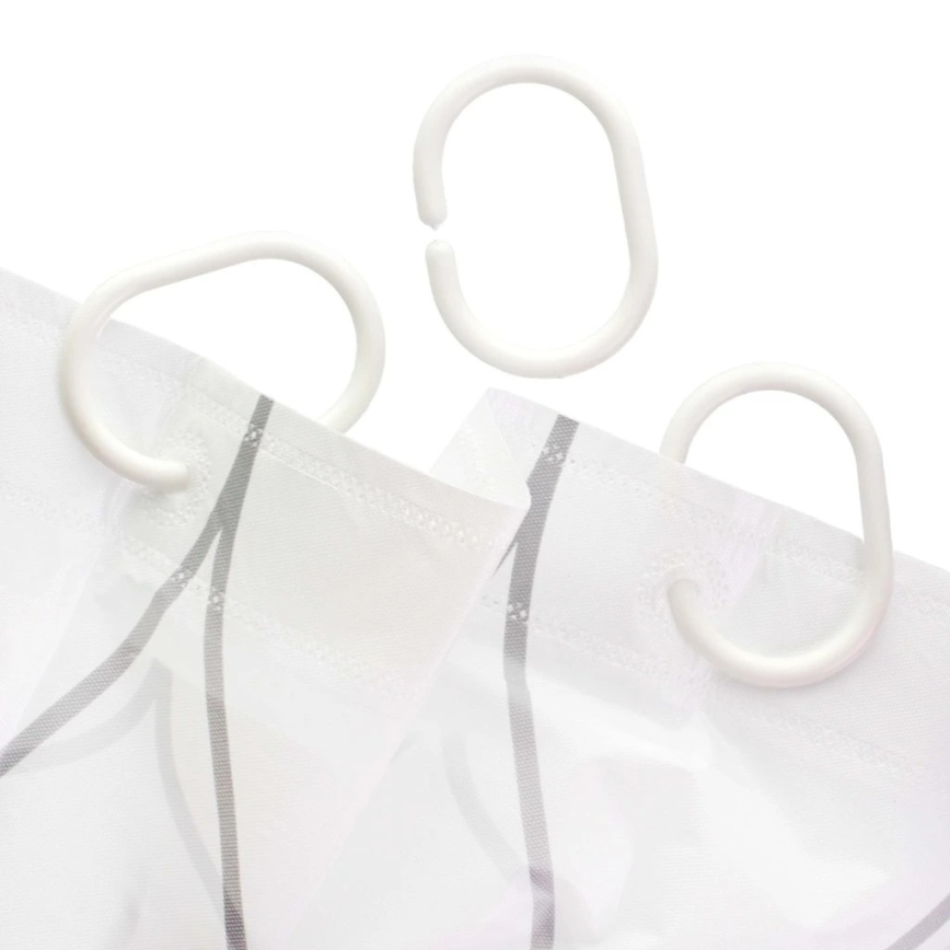 Duschdraperi TORO PREMIUM 178x199 cm blå/grön