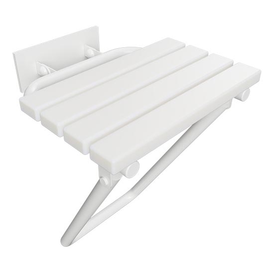 Duschsits 44x46 cm vit