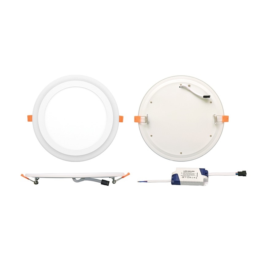 Ecolite DUO-R12W - LED Hängande Takbelysning DUO LED/12W/230V + LED/4W
