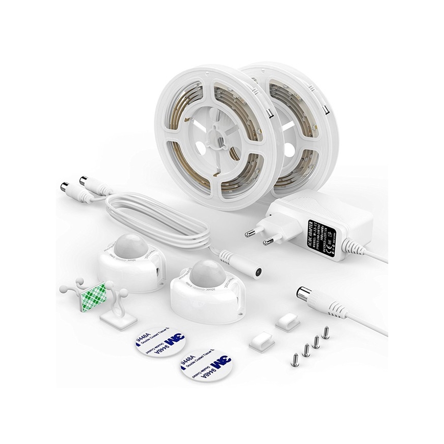 UPPSÄTTNING 2x LED ljusslinga med sensor  1,2 m LED/3,6W/230V