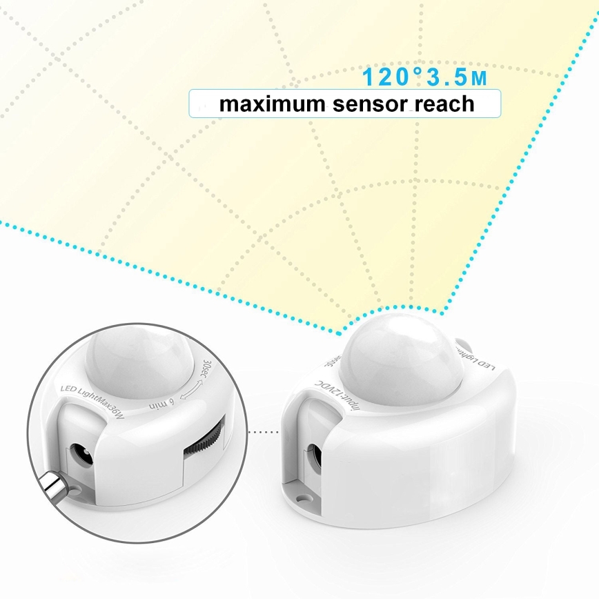 UPPSÄTTNING 2x LED ljusslinga med sensor  1,2 m LED/3,6W/230V