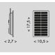 LED Solar list 3,7V 2400mAh 5m IP65