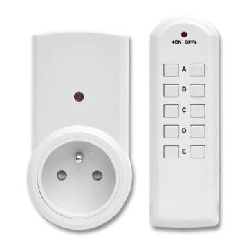 Ecolite EZ-7901 - SET 3x Trådlösa Uttag + Fjärrkontroll