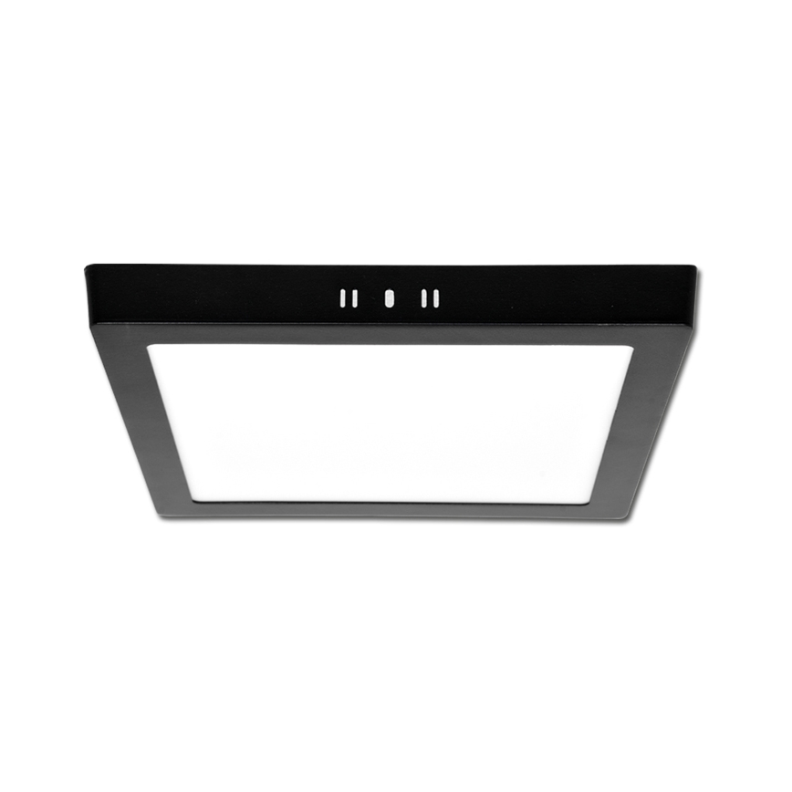 LED Taklampa RAFA LED/18W/230V 3000/4000/6000K 22x22 cm svart