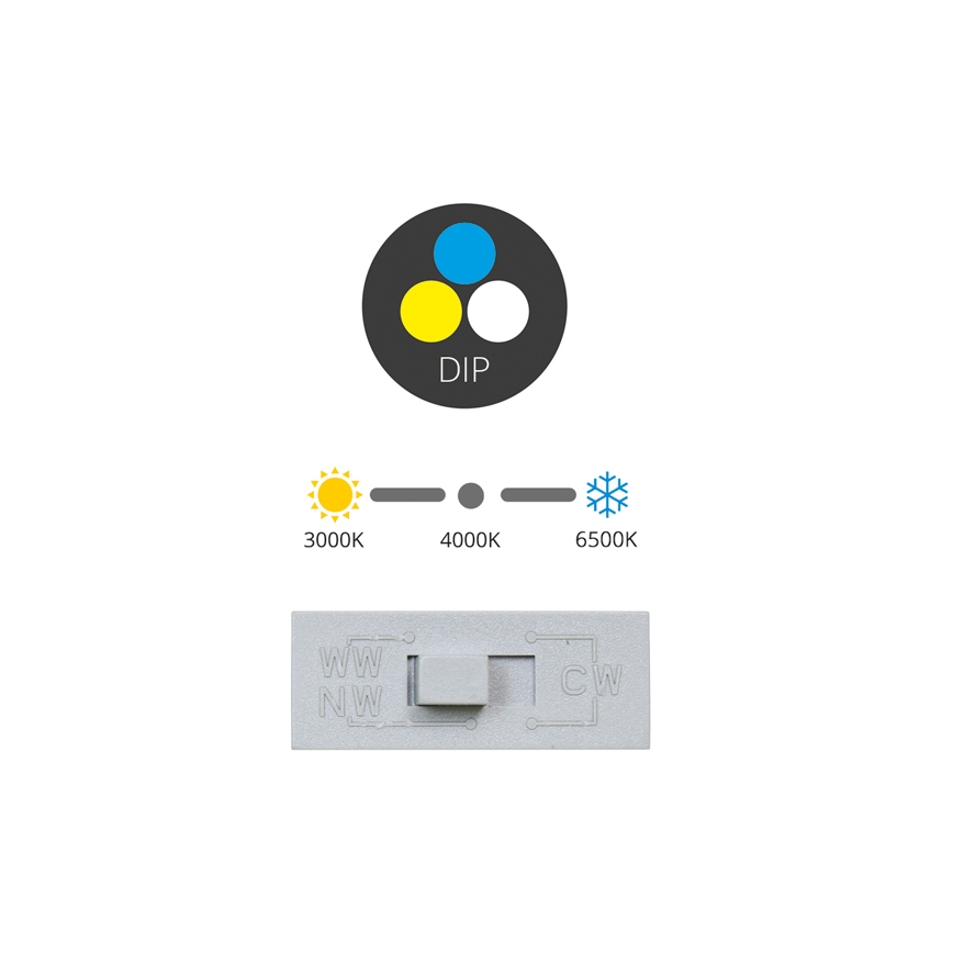LED infälld taklampa TINA LED/12W/230V 3000/4000/6500K Ø 12 cm vit