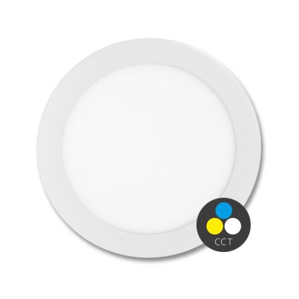 Infälld LED badrumsbelysning LADA LED/12W/230V 3000/4000/6000K diameter 17 cm IP44 vit