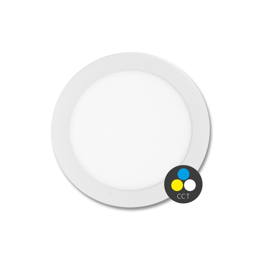 Infälld LED badrumsbelysning LADA LED/12W/230V 3000/4000/6000K diameter 17 cm IP44 vit
