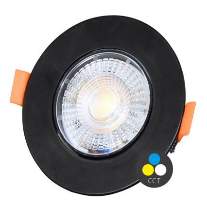 LED Dimbar infälld belysning ZITA LED/3/5/7W/230V 3000/4000/6000K diameter 9 cm svart