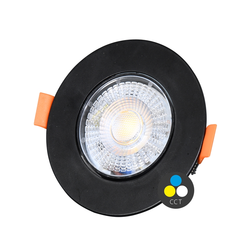 LED Dimbar infälld belysning ZITA LED/3/5/7W/230V 3000/4000/6000K diameter 9 cm svart