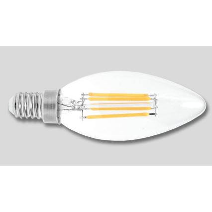 LED-lampa RETRO C37 E14/2W/230V 3000K 320lm