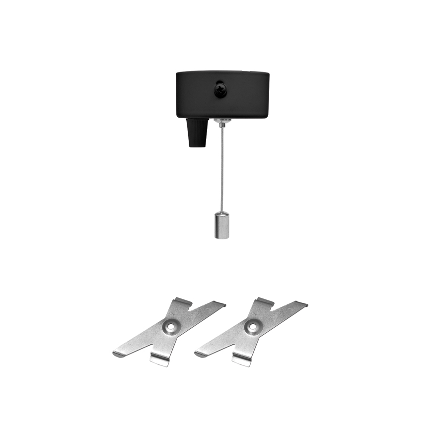 LED taklampa DONAR LED/28W/230V 4000K 120 cm svart