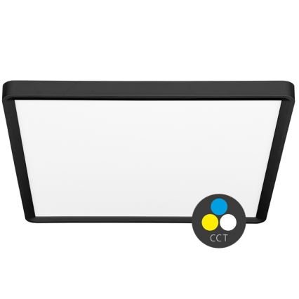 LED taklampa TERY LED/40W/230V 3000/4000/6000K 50x50 cm IP40 svart