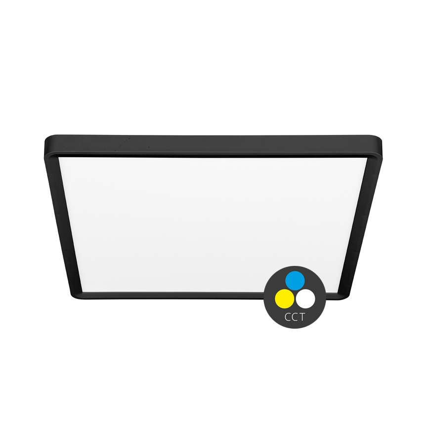 LED taklampa TERY LED/40W/230V 3000/4000/6000K 50x50 cm IP40 svart