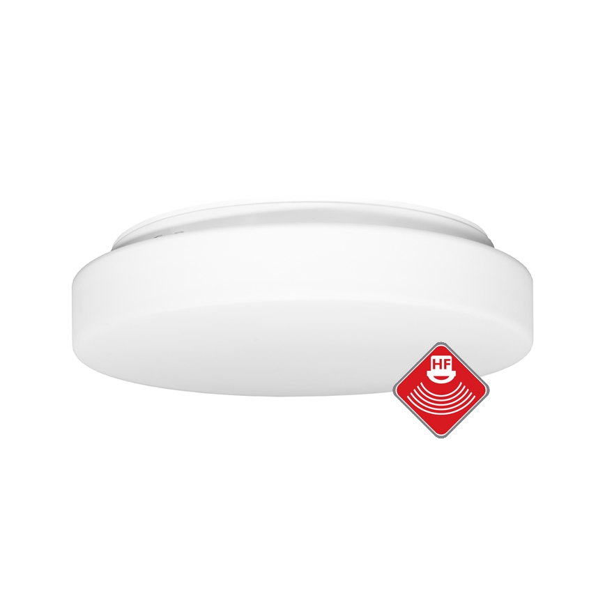 Taklampa för utomhusbruk med sensor HECTOR 2xE27/60W/230V diameter 40 cm IP44 opal vit