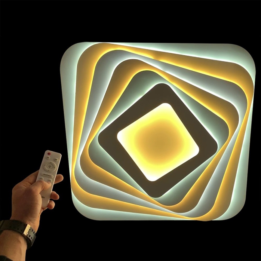 Ecolite WALP02- LED Dimbar Takbelysning MODERNA LED/210W/230V + Fjärrstyrd