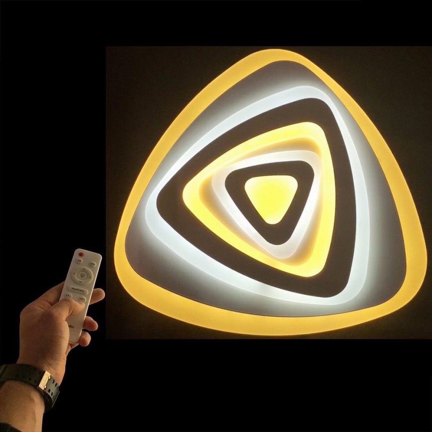 Ecolite WALP03-60W/LED - LED Dimbar Takbelysning VELA LED/60W/230V + Fjärrkontroll