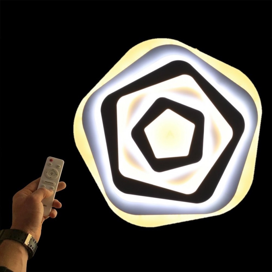 Ecolite WALP05-80W/LED - LED Dimbar Takbelysning DRAGO LED/80W/230V + Fjärrkontroll