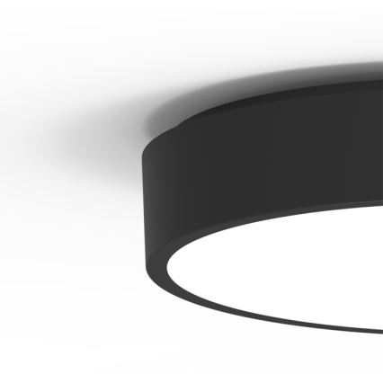 LED taklampa för utomhusbruk med sensor MARTIN LED/15W/230V 3000/4000K diameter 30 cm IP65 svart