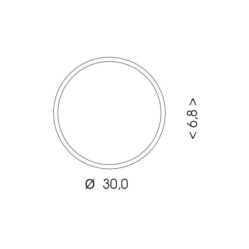LED taklampa för utomhusbruk med sensor MARTIN LED/15W/230V 3000/4000K diameter 30 cm IP65 svart