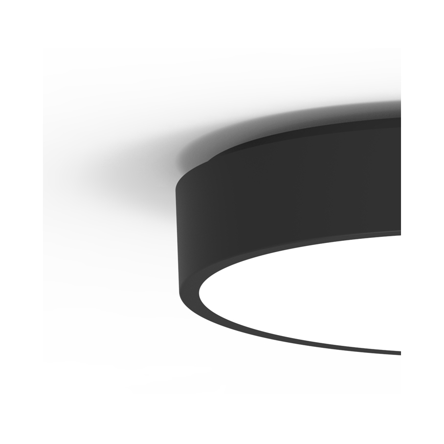 LED taklampa för utomhusbruk med sensor MARTIN LED/25W/230V 3000/4000K diameter 35 cm IP65 svart