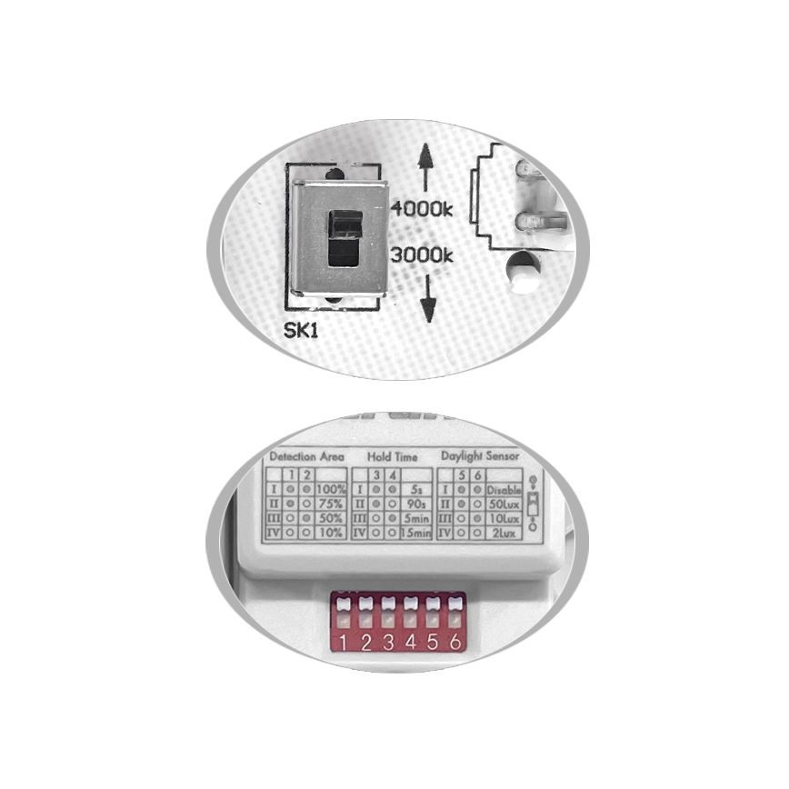 LED taklampa för utomhusbruk med sensor MARTIN LED/25W/230V 3000/4000K diameter 35 cm IP65 svart