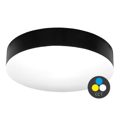 LED taklampa för badrum MAKARON LED/50W/230V 3000/4000/6000K diameter 50 cm IP44 svart