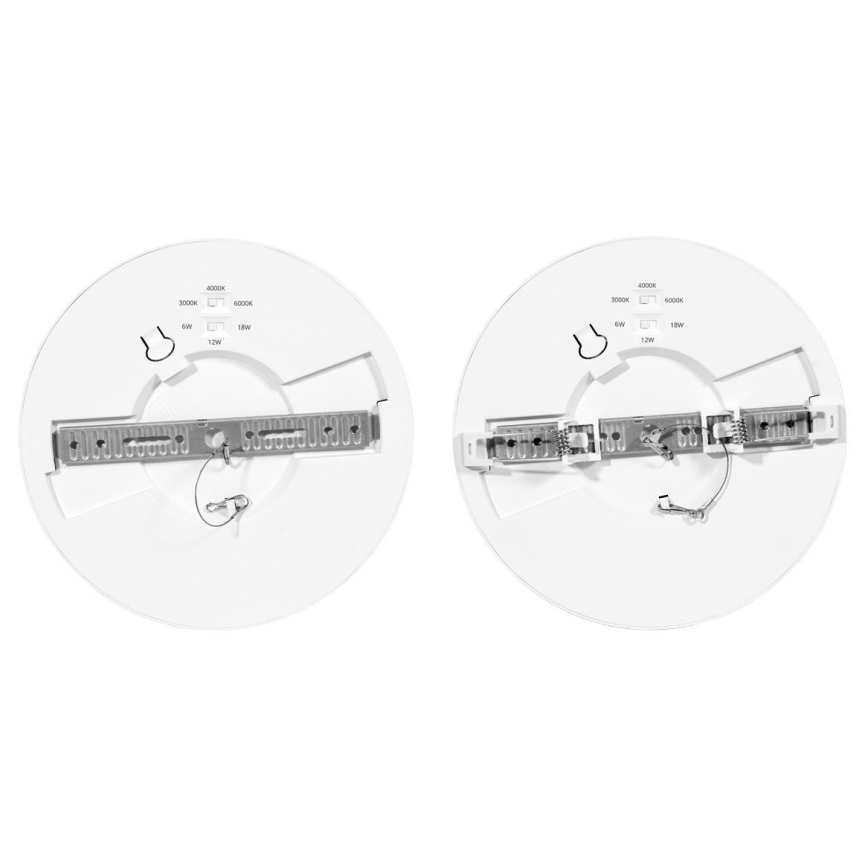 LED ljusreglerad panel LEXA LED/6/12/18W/230V 3000/4000/6000K diameter 22,5 cm vit