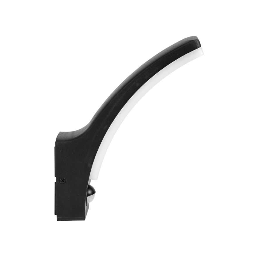 LED Utomhus vägglampa med sensor RITA LED/12W/230V 4000K IP65