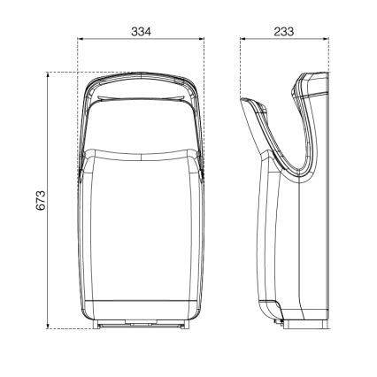 EcoStep 10007 - Handtork R1.1 750/1000W/230V svart