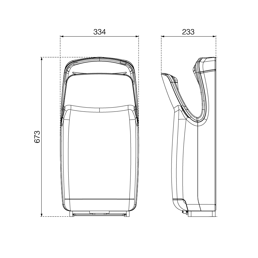 EcoStep 10007 - Handtork R1.1 750/1000W/230V svart