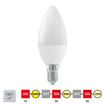 EGLO 11581 - Dimbar LED-lampa E14/6W/230V - STEP Dimbar varmvitt
