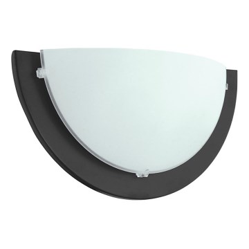 Eglo 181331 - Vägglampa ICEBERG 1xE27/60W/230V svart